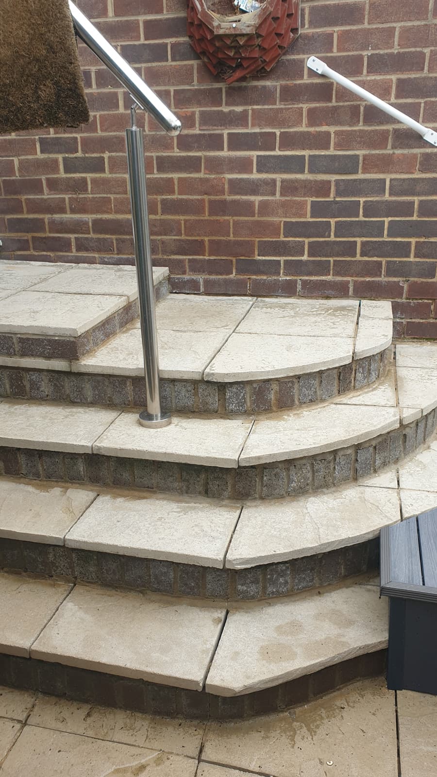 Driveway power wash transformation - after