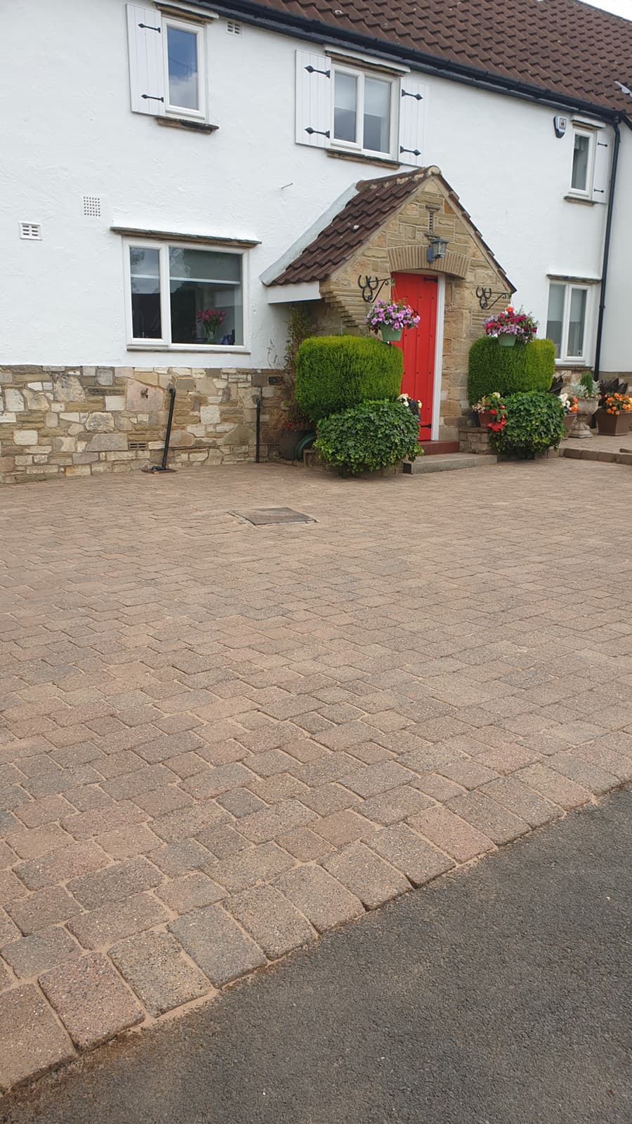 Outdoor area power wash transformation - after