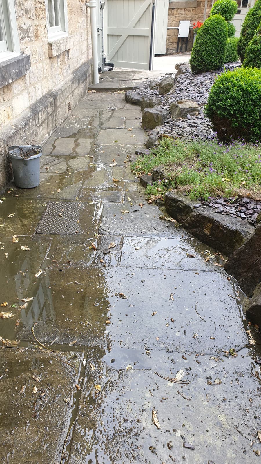 Stone path mid-clean transformation
